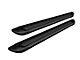 Running Boards; Black Aluminum; 6-Inch Stripe Step Pad (07-19 Sierra 3500 HD Extended/Double Cab)