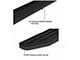 Premium Running Boards; Black (07-18 Silverado 1500 Extended/Double Cab)