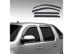 Door Visor; Smoked; In-Channel, 4-Piece (14-19 Silverado 2500 HD Crew Cab)