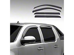 Door Visor; Smoked; Tape-On, 4-Piece (14-19 Silverado 2500 HD)