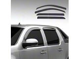 Door Visor; Smoked; Tape-On; 4-Piece (14-19 Silverado 3500 HD)