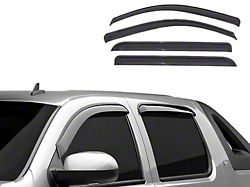 In-Channel Rain Guards; Front and Rear; Smoke (14-18 Sierra 1500 Crew Cab)