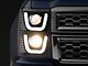 LED Halo Projector Headlights; Black (14-15 Silverado 1500)