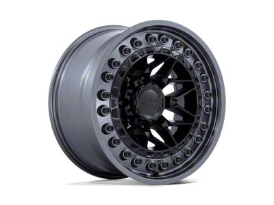 Black Rhino Alpha Matte Black With Gunmetal Lip 8-Lug Wheel; 18x9; 20mm Offset (01-06 Sierra 2500 HD)