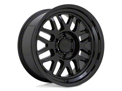 Black Rhino Delta Gloss Black 8-Lug Wheel; 17x9.5; -18mm Offset (01-06 Sierra 2500 HD)