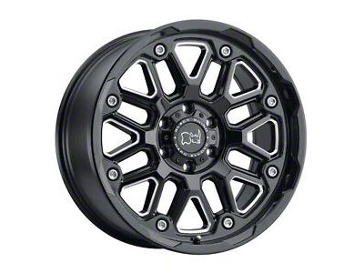 Black Rhino Hollister Gloss Black Milled 8-Lug Wheel; 18x9.5; -18mm Offset (01-06 Sierra 2500 HD)