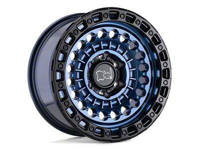 Black Rhino Sentinel Cobalt Blue with Black Ring 8-Lug Wheel; 20x9.5; 12mm Offset (01-06 Sierra 2500 HD)