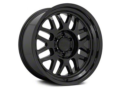 Black Rhino Delta Gloss Black 8-Lug Wheel; 18x9.5; -18mm Offset (01-06 Sierra 3500 HD SRW)