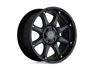 Black Rhino Glamis Matte Black 8-Lug Wheel; 18x9; 12mm Offset (01-06 Silverado 2500 HD)