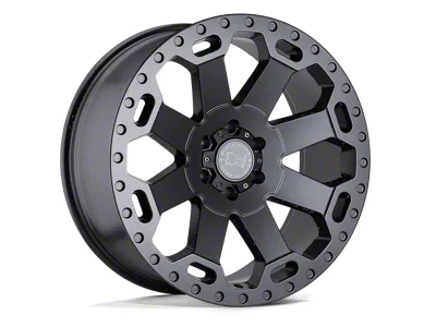 Black Rhino Warlord Matte Gunmetal 8-Lug Wheel; 20x9; 12mm Offset (01-06 Silverado 3500 HD SRW)