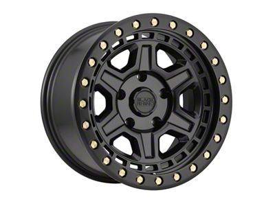Black Rhino Reno Matte Black 5-Lug Wheel; 17x9; 0mm Offset (02-08 RAM 1500, Excluding Mega Cab)