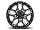 Black Rhino Shrapnel Gloss Black Milled 5-Lug Wheel; 20x9.5; 0mm Offset (02-08 RAM 1500, Excluding Mega Cab)