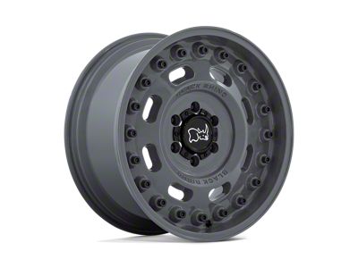 Black Rhino Axle Battleship Gray 8-Lug Wheel; 17x9.5; -18mm Offset (03-09 RAM 2500)