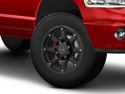 Black Rhino Glamis Matte Black 8-Lug Wheel; 18x9; 12mm Offset (03-09 RAM 2500)