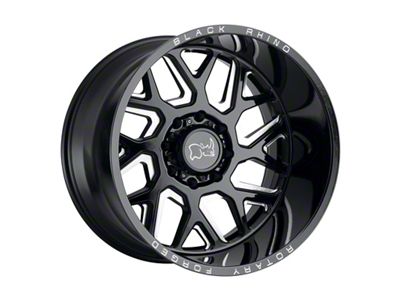 Black Rhino Reaper Gloss Black Milled 8-Lug Wheel; 20x9.5; 12mm Offset (03-09 RAM 2500)