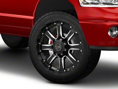 Black Rhino Sierra Gloss Black Milled 8-Lug Wheel; 22x10; 12mm Offset (03-09 RAM 2500)