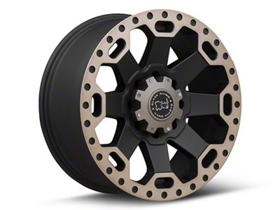 Black Rhino Warlord Matte Black with Machined Dark Tint 8-Lug Wheel; 18x9; 12mm Offset (03-09 RAM 2500)