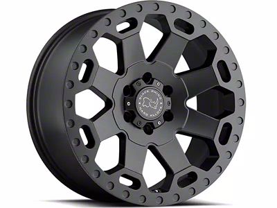 Black Rhino Warlord Matte Gunmetal 8-Lug Wheel; 17x9; -12mm Offset (03-09 RAM 2500)