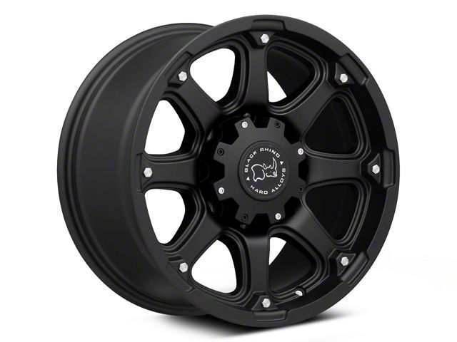 Black Rhino Glamis Matte Black 8-Lug Wheel; 17x9; 12mm Offset (03-09 RAM 3500 SRW)