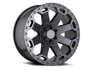 Black Rhino Warlord Matte Gunmetal 8-Lug Wheel; 17x9; 12mm Offset (03-09 RAM 3500 SRW)