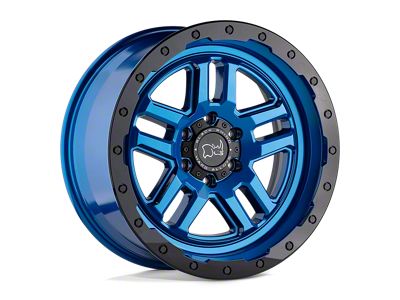 Black Rhino Barstow Dearborn Blue with Black Ring 6-Lug Wheel; 18x9.5; 12mm Offset (04-08 F-150)