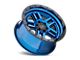 Black Rhino Barstow Dearborn Blue with Black Ring 6-Lug Wheel; 20x9.5; 12mm Offset (04-08 F-150)