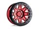 Black Rhino Rift Beadlock Candy Red with Black Ring 6-Lug Wheel; 17x8.5; 0mm Offset (04-08 F-150)