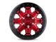 Black Rhino Rift Beadlock Candy Red with Black Ring 6-Lug Wheel; 17x8.5; 0mm Offset (04-08 F-150)