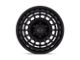 Black Rhino Sahara Matte Black with Gloss Black Lip 6-Lug Wheel; 17x9; -12mm Offset (04-08 F-150)