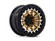 Black Rhino Tusk Matte Gold with Machined Ring 6-Lug Wheel; 17x8.5; 0mm Offset (04-08 F-150)