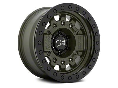 Black Rhino Avenger Beadlock Olive Drab Green 6-Lug Wheel; 17x8.5; -30mm Offset (07-13 Sierra 1500)