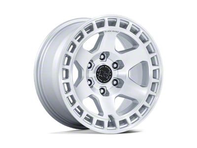 Black Rhino Bahari Gloss Silver with Machined Face 6-Lug Wheel; 17x8.5; -10mm Offset (07-13 Sierra 1500)