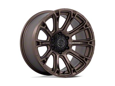 Black Rhino Diamondback Burnt Bronze 6-Lug Wheel; 17x8.5; 25mm Offset (07-13 Sierra 1500)