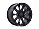 Black Rhino Diamondback Matte Black 6-Lug Wheel; 17x8.5; 25mm Offset (07-13 Sierra 1500)