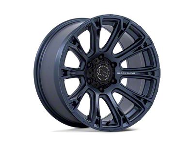 Black Rhino Diamondback Metallic Blue 6-Lug Wheel; 17x8.5; 25mm Offset (07-13 Sierra 1500)