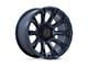 Black Rhino Diamondback Metallic Blue 6-Lug Wheel; 17x9; -12mm Offset (07-13 Sierra 1500)