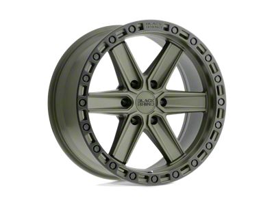 Black Rhino Henderson Olive Drab Green with Black Ring 6-Lug Wheel; 20x9.5; 18mm Offset (07-13 Sierra 1500)