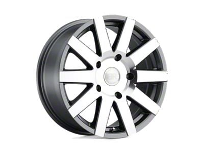 Black Rhino Journey Gloss Gunmetal with Mirror-Cut Face 6-Lug Wheel; 18x8; 48mm Offset (07-13 Sierra 1500)