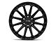 Black Rhino Kaizen Matte Black 6-Lug Wheel; 17x9.5; 12mm Offset (07-13 Sierra 1500)