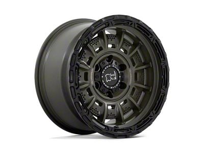 Black Rhino Legion Olive Drab Green with Black Lip 6-Lug Wheel; 20x10; -18mm Offset (07-13 Sierra 1500)