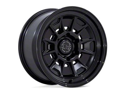 Black Rhino Mondo Matte Black with Gloss Black Lip 6-Lug Wheel; 17x9; -38mm Offset (07-13 Sierra 1500)