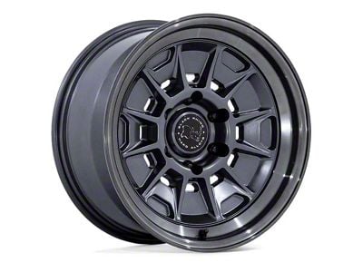 Black Rhino Mondo Matte Gunmetal with Gloss Gray Lip 6-Lug Wheel; 17x8.5; 20mm Offset (07-13 Sierra 1500)