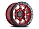 Black Rhino Riot Candy Red with Black Ring 6-Lug Wheel; 17x9; -18mm Offset (07-13 Sierra 1500)