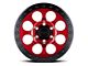 Black Rhino Riot Candy Red with Black Ring 6-Lug Wheel; 17x9; -18mm Offset (07-13 Sierra 1500)