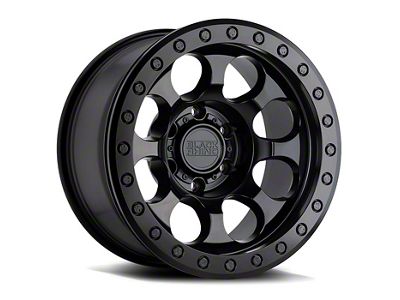 Black Rhino Riot Beadlock Matte Black 6-Lug Wheel; 17x8.5; 0mm Offset (07-13 Sierra 1500)