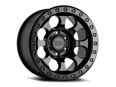 Black Rhino Riot Matte Black 6-Lug Wheel; 17x8.5; -30mm Offset (07-13 Sierra 1500)