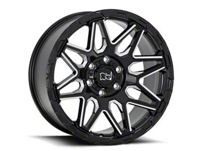 Black Rhino Shockwave Gloss Black Milled 6-Lug Wheel; 20x9.5; -18mm Offset (07-13 Sierra 1500)