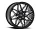 Black Rhino Shockwave Gloss Black Milled 6-Lug Wheel; 20x9.5; -18mm Offset (07-13 Sierra 1500)