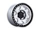 Black Rhino Voyager Silver Machined Face with Matte Black Lip 6-Lug Wheel; 17x8.5; 0mm Offset (07-13 Sierra 1500)