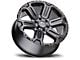 Black Rhino Wanaka Matte Gunmetal with Brushed Face and Gunmetal Tint 6-Lug Wheel; 18x9; 12mm Offset (07-13 Sierra 1500)